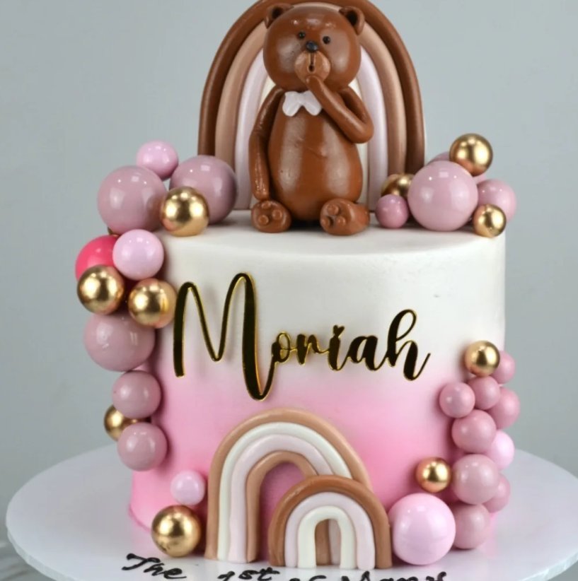 Teddy bear birthday cake
